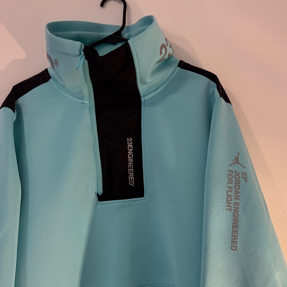 Men’s Jordan 23 Engineered Teal Mock-Neck Pullover